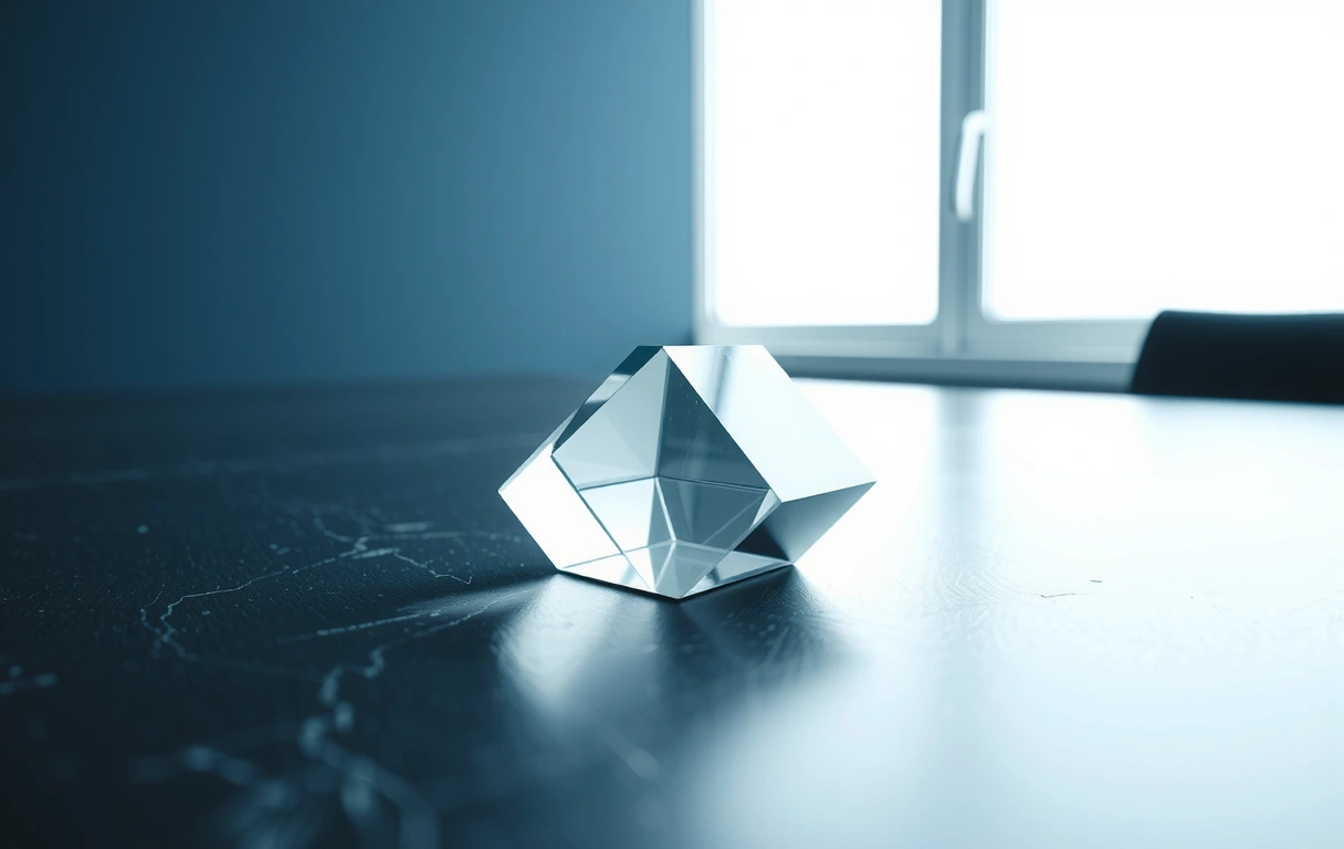 A visual metaphor for data refraction and clarity